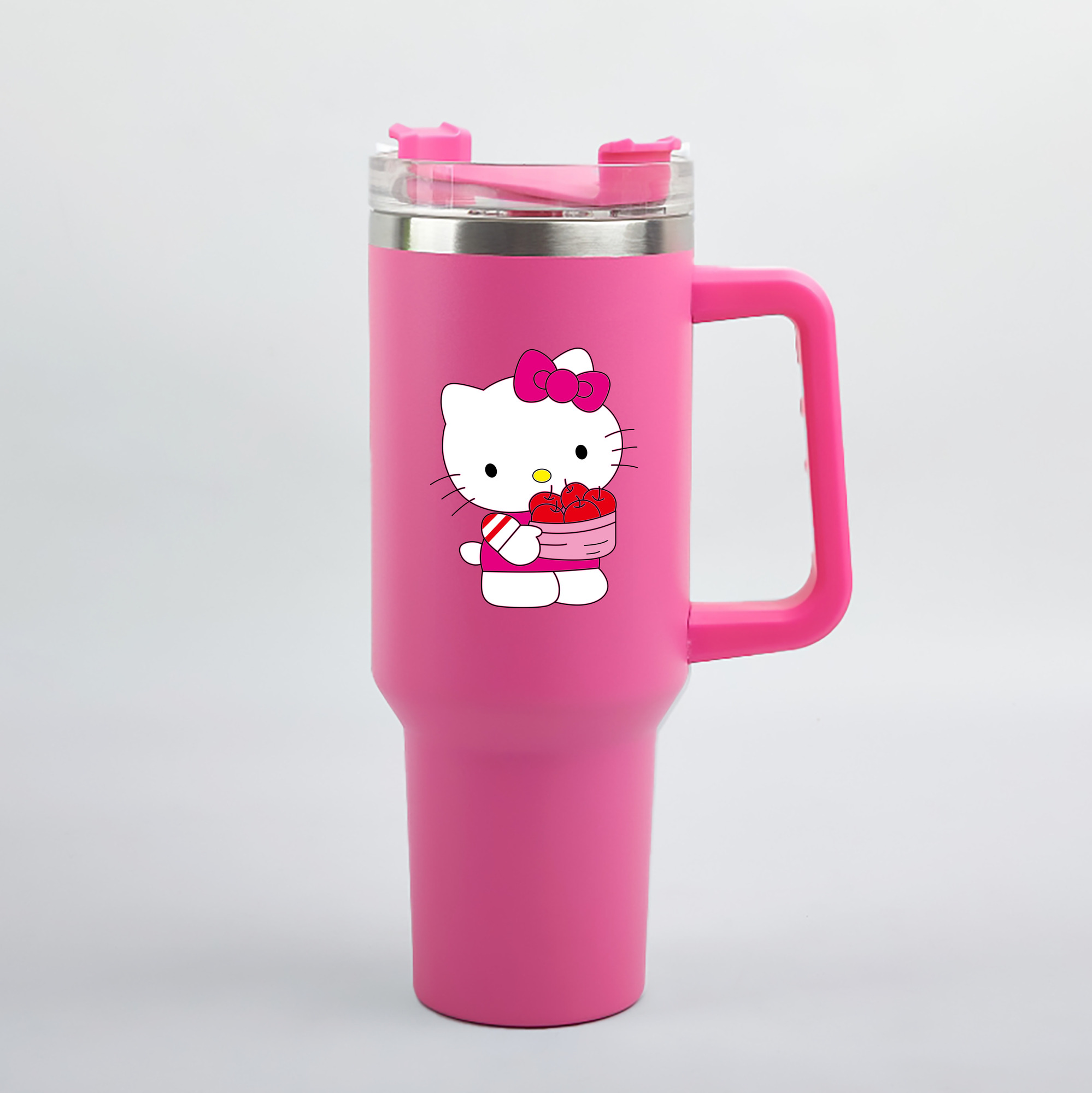 （画像用） Hello Kitty ハローキティ 1200mL車用タンブラー（カラープリント）